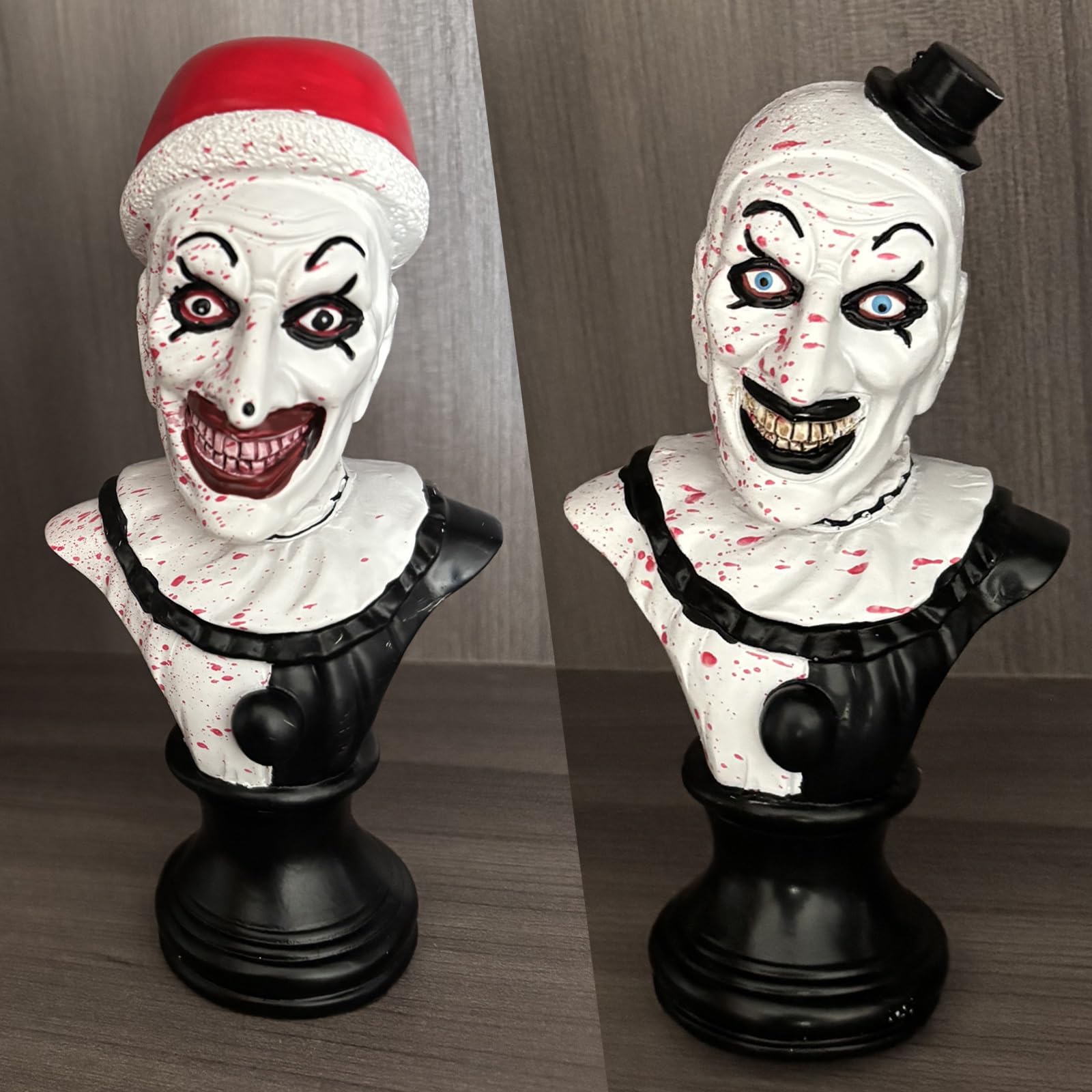 Amazon.co.jp: 怖い邪悪なピエロの胸像、ハロウィンのオーナメント